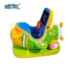 Kids Coin Operated Game Machine Coin Operated Little Green Spaceship Kiddie Rides Children Amusement Ride