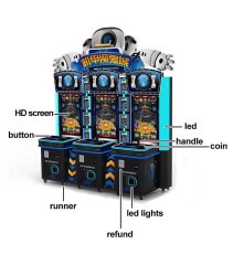 Indoor Amusement Arcade Game Shooting Game Ticket Redemption Coin Pusher Game Machine