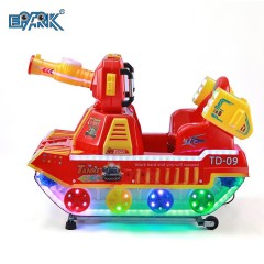 Electronic Coin Operated Plastic Kiddie Ride Machine Entertainment Crazy Tank Kiddie Ride