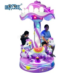 Children Indoor Amusement Park Equipment Merry Go Round Kids 3 seats Mini Carousel