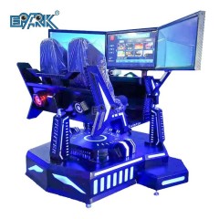 Video Game City 2 Seater Three Screen Racing Simulator Virtual Reality Driving Experience Three Axis Racing Game Machine