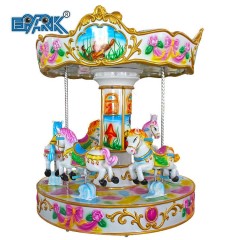Amusement Park Kids Carousel Ride Carousel Horses 6 Seats Indoor Mini Carousel For Sale