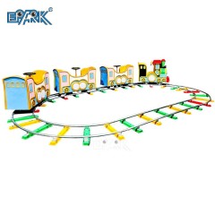 Outdoor Playground Equipment Carnival Games Battery 7 Seats Electric Mini Track Train