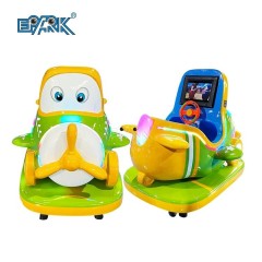 Kids Coin Operated Game Machine Coin Operated Little Green Spaceship Kiddie Rides Children Amusement Ride