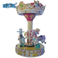 Children Outdoor Merry Go Round Amusement Park Equipment Kids 3 seats Mini Carousel