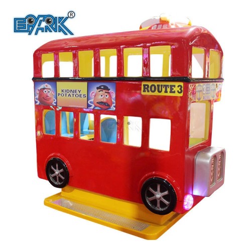 London Bus Kiddy Car Coin Operated Kiddie Rides Video Game Machine