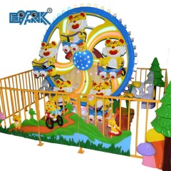 Small Amusement Park Rides Kiddie Happy Little Tigers Mini Ferris Wheels With Fence