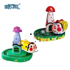 Attractive Amusement Game Coin Operated 2 Seats Round Mini Kids Train Machine