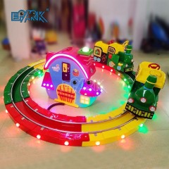 Coin Operated Kiddie Track Train Amusement Park Carnival Ride Game Machine Mini Indoor Kids Rides