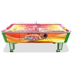 Coin operated Amusement Luxury Timing Function Table Curved Hockey Table Mesa de hockey de aire Air Hockey
