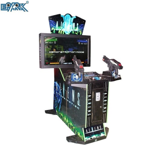 Exciting Simulator Coin Operated Kids Indoor Aliens Time Crisis 4 Arcade Shooting Game Machine