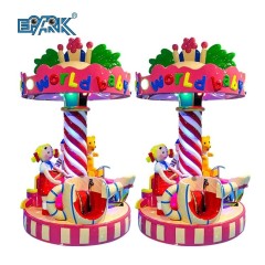 Amusement Park Ride Equipment 3 Seats Carousel Horse For Children Amusement Park Carousel