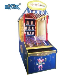 Indoor Coin Operated Toss Coin Hit The Clown Arcade Game Machine Redemption Game Machine