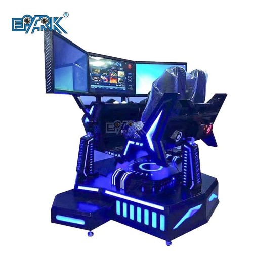 Video Game City 2 Seater Three Screen Racing Simulator Virtual Reality Driving Experience Three Axis Racing Game Machine