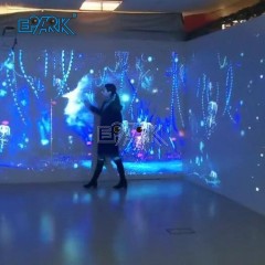 Indoor Interactive Projection Decoration Interactive Projector System Immersive Romantic Flower Sea Wall Projection