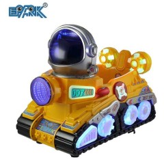 Design Kids Coin Operated Super Tank Mp5 Screen With Blowing Bubbles