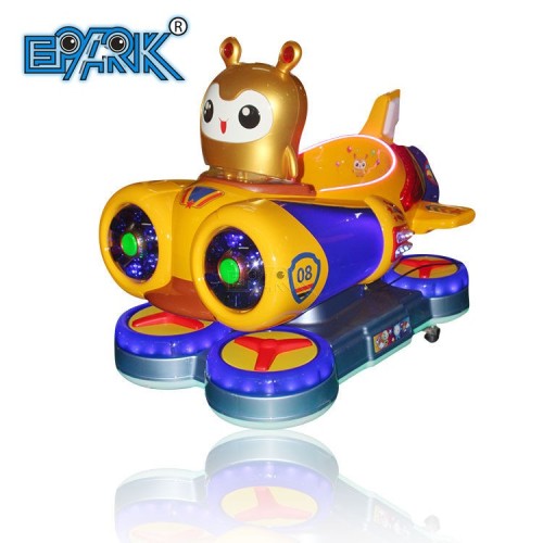 Amusement Park Equipment Game Machine Coin Operated Spaceship Smiles Kiddie Rides For Sale