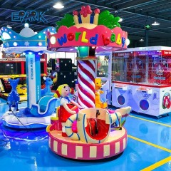 Amusement Park Ride Equipment 3 Seats Carousel Horse For Children Amusement Park Carousel