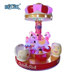 Indoor Amusement Park Happy Childhood 6 Seat Carousel For 6 Player Carousel Carnival Games