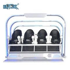 Theme Park 4 Seat Roller Coaster VR Motion Simulator