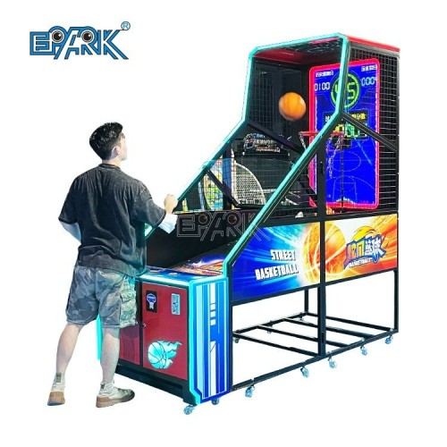 Indoor Coin Operated Basketball Shooting Machine Maquina De Baloncesto Crazy Hoop Basketball Game Machine