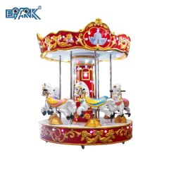 Kiddie Rides 6 Seats Mini Merry Go Round Carousel Coin Operated Amusement Park Game Machine