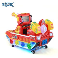 Electronic Coin Operated Plastic Kiddie Ride Machine Entertainment Crazy Tank Kiddie Ride