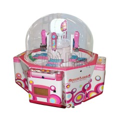 Coin operated kids amusement redemption game machine Sweet Land 4 push candy claw crane game claw machine