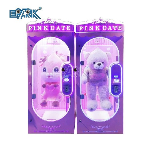 Coin Operated Pink Date Indoor Games Claw Doll Vending Cutting Gift Game Machine For Game Center