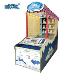 Indoor Coin Operated Toss Coin Hit The Clown Arcade Game Machine Redemption Game Machine