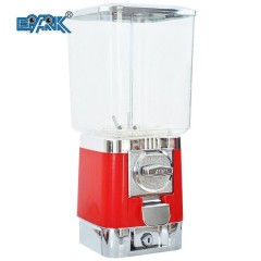 Coin Operated Plastic Barrel Square Head Candy Gumball Toy Bubble Bouncy Ball Machine