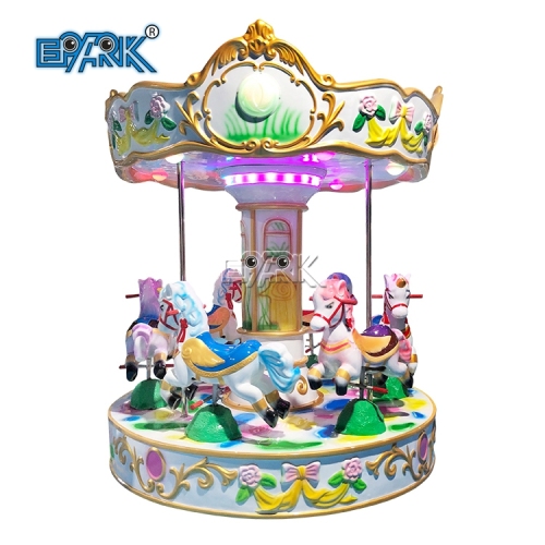 Amusement Park Kids Arcade Machine 6 People Carousel Ride Coin Operated Kiddie Ride