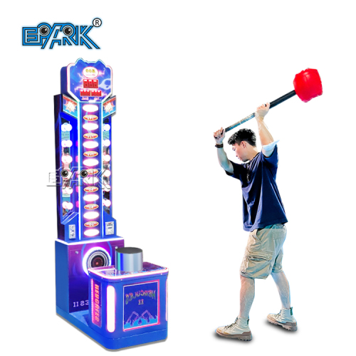 Coin Operated Arcade Ticket Redemption Machine Hammer Punching Arcade Game For Sale