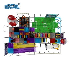 Amusement Indoor Outdoor Commercial Blue Amusement Park Equipment Soft Play Big Ball Kids Playground With Large Slide