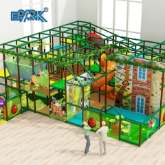 Ce Certificated 300 Sqm Kids Indoor Slides Park With Soft Play, Trampoline, Climbing Wall, Building Block House