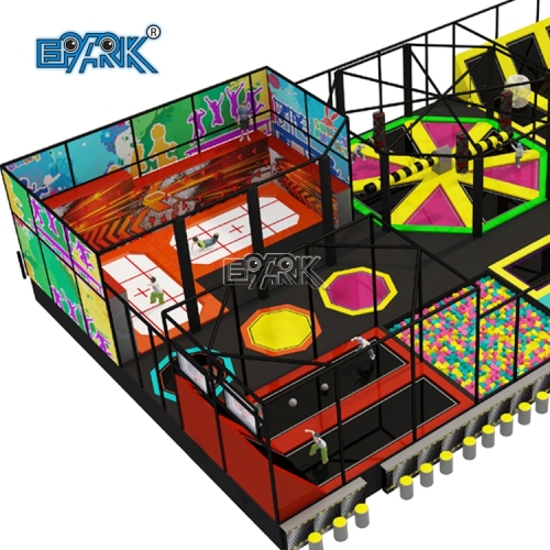 China Trampoline Park 1300 Square Meters Vitality Space Trampoline Park Indoor Playground