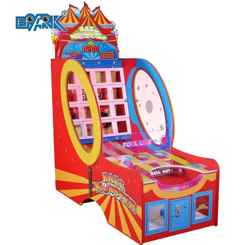 Ball Throwing Kids Game Coin Operated Ticket Winning Redemption Machine