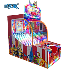 Coin Operated Ring Bottle Toss lottery machine Ticket Redemption Game Machine