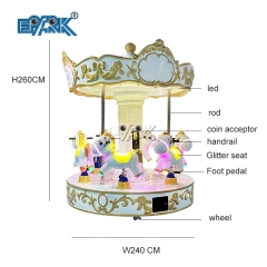 Newest 6 Seats Mini Carousel Horses Rides Carousel Small Carousel For Sale Merry Go Round