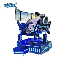 Three Screen Virtual Reality Rides Car Racing Simulator VR Multiplayer Games Machine