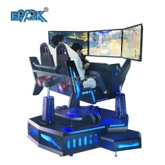 Three Screen Virtual Reality Rides Car Racing Simulator VR Multiplayer Games Machine