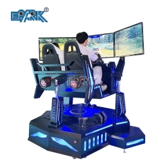 Three Screen Virtual Reality Rides Car Racing Simulator VR Multiplayer Games Machine