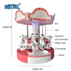Amusement Park Game Carousel Coin Operated Kiddie Ride Machine Arcade Machine Equipment