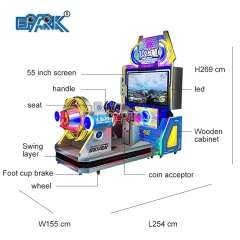 Amusement Coin Operated Time Pilot Dynamic Flight Simulator Arcade Video Game