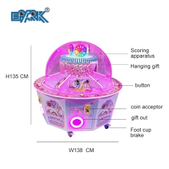 Four Players Candy Capsule Toy Game Gift Coin Operated Prize Claw Machine For Children