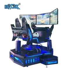 Amusement Park Three Screens 6 dof 9D Virtual Reality VR Car Driving Simulator For Sale
