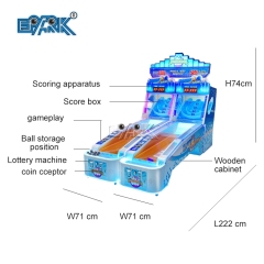 Indoor Amusement Sports Two Players Coin Operated Double Player Happy Bowling Arcade Games Machine