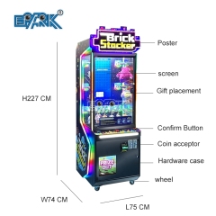 Newest Brick Stacker Game Machine Indoor Coin Operated Plush Machine Dolls Stacker Game Machine