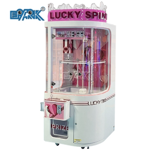 Lucky Spin Coin Operated Game Machine Single People Catch The Doll Crane Cartoon Toy Claw Machine