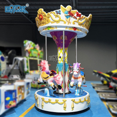 Indoor Playground 3 Seats Kiddie Carousel Rides Mini Merry Go Round Kids Carousel Horse Rides For Sale